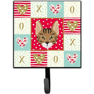"""" Caroline's Treasures Savannah Cat Love Leash eller Key Holder Hooks Multicolor """"