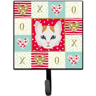 """" Caroline's Turkish Van Cat Love Leash eller Key Holder Hooks Multicolor """"