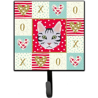 """" Caroline's Treasures Serengeti Cat Love Leash eller Key Holder Hooks Multicolor """"