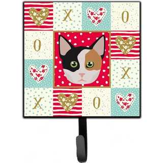 """" Caroline's Treasures Munchkin Cat Love Leash eller Key Holder Hooks Multicolor """"