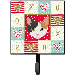 """" Caroline's Treasures Skookum Cat Love Leash eller Key Holder Hooks Multicolor """"