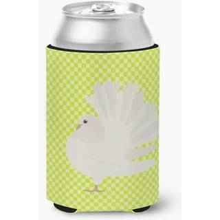 """" Caroline's Treasures Silver Fantail Pigeon Green Decorative kan Hugger Multicolor """"