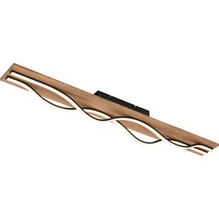 Loftlampe Vinka, 98x11 cm, 2 lyskilder, træfarvet