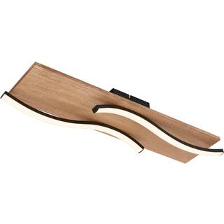 Loftlampe Vinka, 55x14 cm, 2 lyskilder, træfarvet