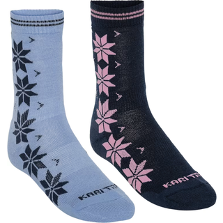 Kari Traa Women's Vinst Wool Sock 2-pack Dark Navy Blue, 39-41