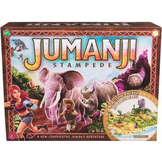 Jumanji Stampede: Samarbejdsbaseret 3D-brætspil – Eventyr for 2-4 spillere, Familieaften, 8+ år, baseret på actionkomediefilmen