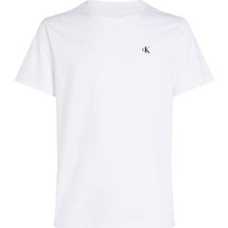 Calvin Klein - Woven Regular Tee - T-shirts til mænd - Bright White - S