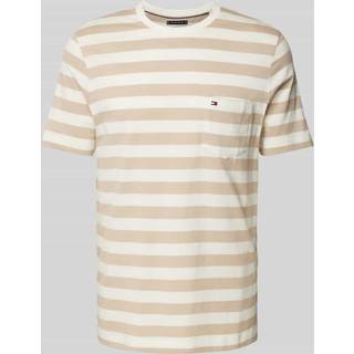 Tommy Hilfiger Herren T-Shirt beige gestreift