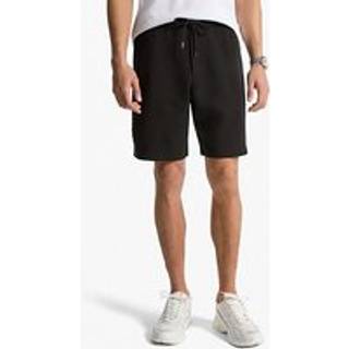 MK Embossed Logo Cotton Blend Shorts - Black - Michael Kors