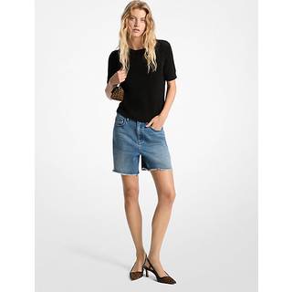 MK Boyfriend Denim Shorts - Blue - Michael Kors - EU 34