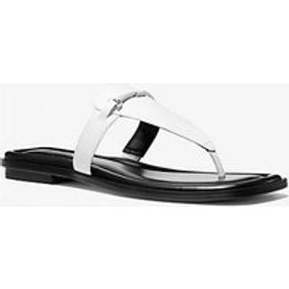 MK Lena Leather T-Strap Sandal - White - Michael Kors - EU 40.5