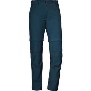 Schöffel Women's Pants Ascona Zip Off Trekking bukser Damer størrelse 19 - Short farve blå