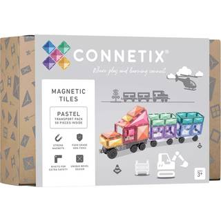 Connetix - 50 dele - Pastel Transport Pack