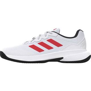 ADIDAS GAMECOURT 2M Hombre White/Lucid Red (Zapatillas) - Blanco
