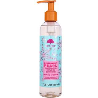 Tree Hut Peppermint Pearl Moisturizing Shave Oil | Lavet med beroligende Jojoba -olie | Gel-til-olie-formel hjælper med at forhindre knivhårbuler