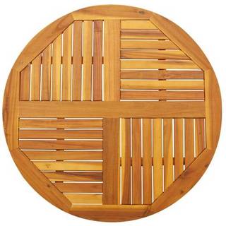 Bordplade 40X40X2 Cm Massivt Akacietræ - Rund / 90 cm