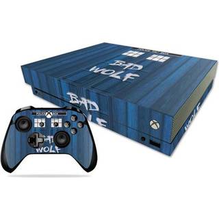 Mightyskins hud kompatibel med Microsoft Xbox One X - Time Lord Box | Beskyttende holdbar og unik vinylmærkatindpakningsdæksel | Let at anvende F