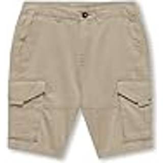 KIDS ONLY KOBMAXWELL cargo shorts i white pepper til drenge