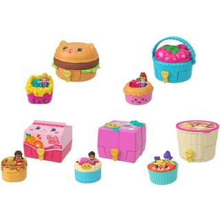 Polly Pocket Micro Dolls & Compacts Med Toy Cars Food Theme Vehicle Collection Tiny Take Out afslører sortiment med overraskelser