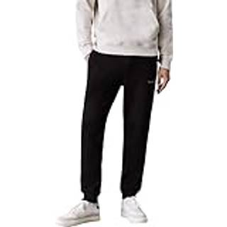 Fleece Monogram Joggers - Black - XXS
