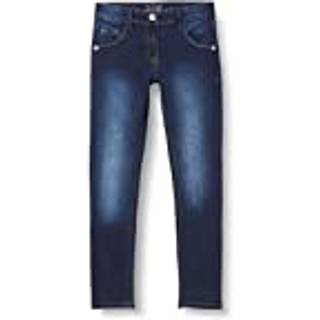 Minymo Pige Jeans i økologisk bomuld - Dark Blue Denim - 86