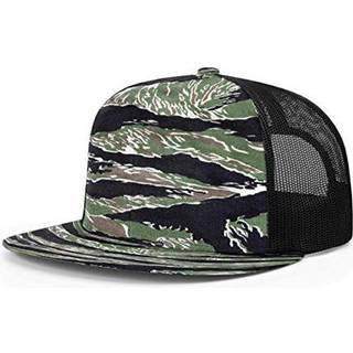 Richardson Unisex 511 Flatbill Trucker Justerbar Snapback Baseball Cap Tiger Camo/Black One Størrelse passer mest