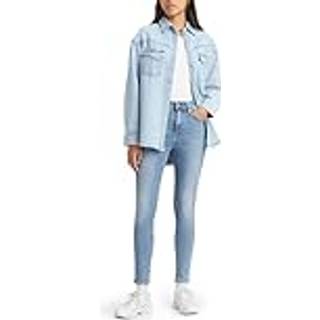 Levi'stil kvinder. 18882-0601 Jeans 721 High Rise Skinny blå (25/28), Casual, Bomuld, Denim