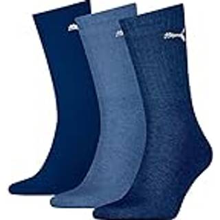 Puma 3-pak Unisex Light Crew Socks - Navy/Blue - Str 47/49