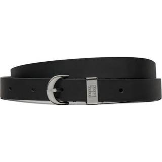 Oval Buckle Leather Belt