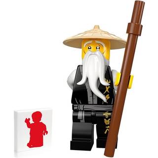 Lego Ninjago Minifigure - Master Sensei Wu (Legacy) med brunt personale 70670