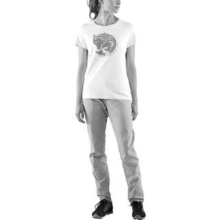 Fjällräven Women's Arctic Fox Print T-shirt Damer størrelse S farve blå/turkis