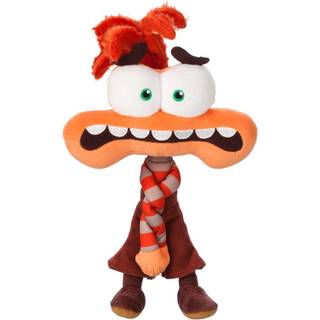 Disney Store Official Inside Out 2 Plush - Angst Emotion Toy - Detaljerad skulptur broderade funktioner Disney Plush Toys - En del av Inside Out