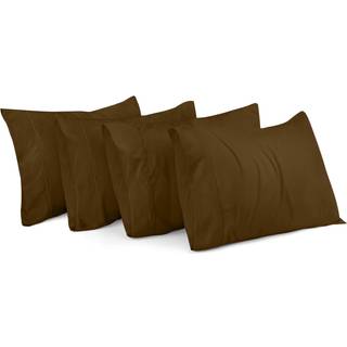 Utopia Bedding Standard Pillow Cases - 4 Pack - Konvolutlukning - Blød børstet mikrofiberstof - Krympning og fade resistent pude dækker standards