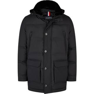 HECHTER PARIS Herren Daunenparka schwarz unifarben