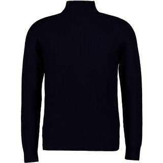 BOGGI MILANO Herren Stehkragenpullover blau unifarben