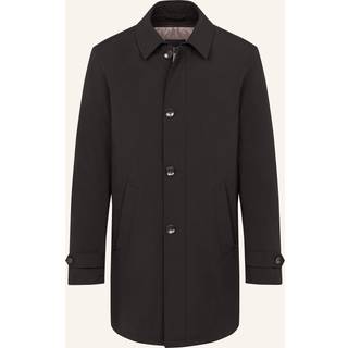 bugatti Herren Mantel schwarz unifarben