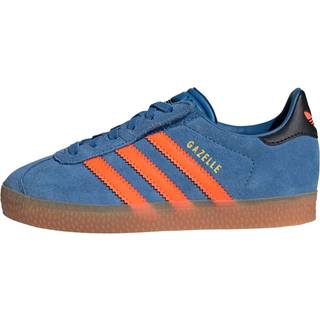 Gazelle Comfort Closure Elastic Lace Kids sko - Focus Blue / Solar Orange / Core Black - 35