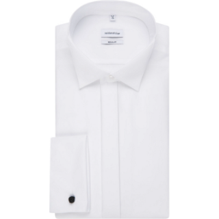 Seidensticker Herren Smokinghemd weiß