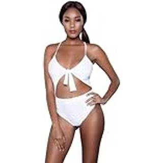 Være ondskabsfuld 1983 Delaney badedragt hvid X-Large