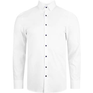 MODERN FIT Luxury Shirt in white plain