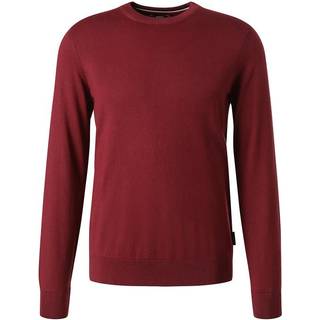 HECHTER PARIS Herren Pullover rot unifarben