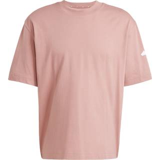 Essentials Loose Fit 3 Bar Logo T-shirt - Warm Clay / White - XL