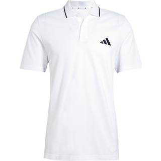 Essentials 3-Stripes Piqué polotrøje - White / Black - XS