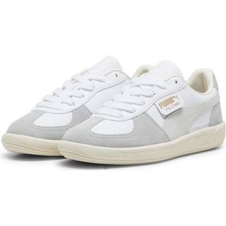 PUMA Palermo Sneakers Youth, Shoes, White/Cool Light Gray/Sugared Almond, 36