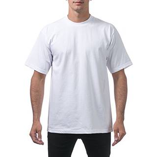 Pro Club Men's Heavyweight Cotton Short Sleeve Crew Neck T-Shirt White XL-Tall