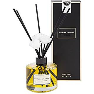 Kultur & Nature Reed Diffuser Set 6,7 oz (200 ml) Grapefrugt Verbena Duftende diffusor med pinde Home Duft Reed Diffuser til badev?relseshyldeind