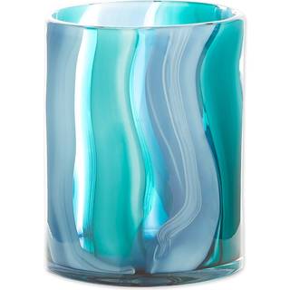 Lille bl? cylinderglasvase 5,5x5,5x6,5