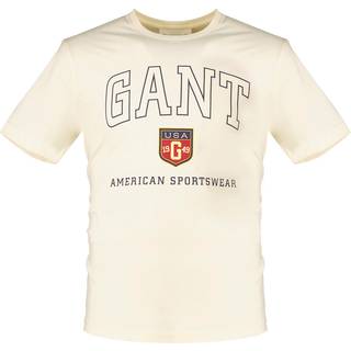 Gant GANT Cream Sports Varsity Graphic T-Shirt