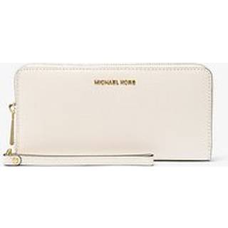 MK Jet Set Travel Large Pebbled Leather Continental Wallet - Natural - Michael Kors - ONE SIZE