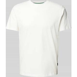 Replay Tonal Logo Crew Neck T-Shirt Off White
